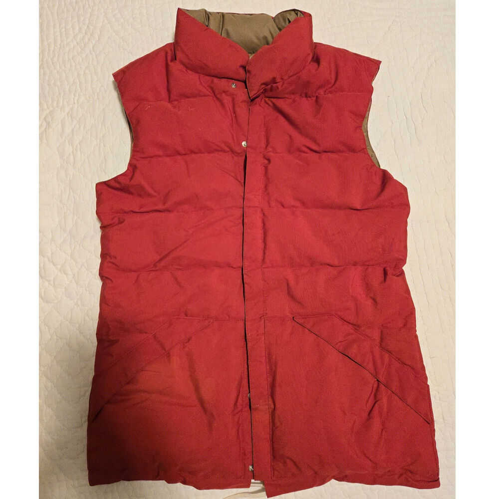 Sz Med HOLUBAR 70s Vintage Men's Burnt Orange Down "Sew It Yourself" Vest